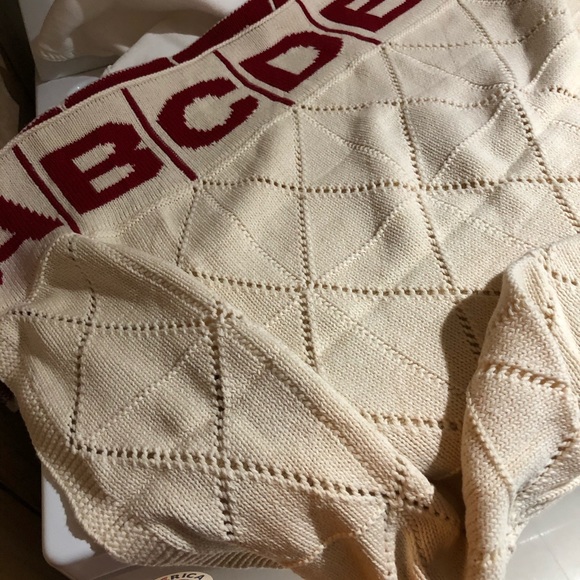 vintage house Other - Cotton childs blanket w numbers and letters